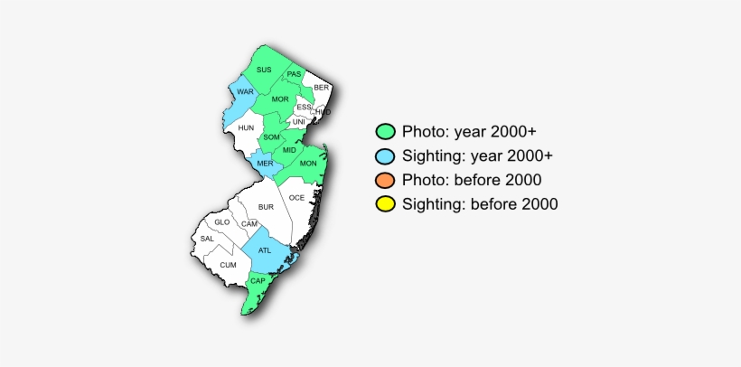 Nj Range Map-black Dash - Orange County Nj, transparent png