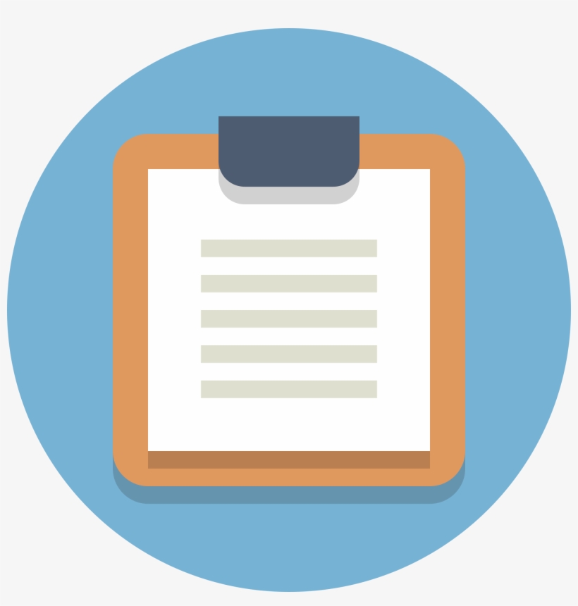 Clipboard Clipart Svg - Clipboard Icon Flat, transparent png