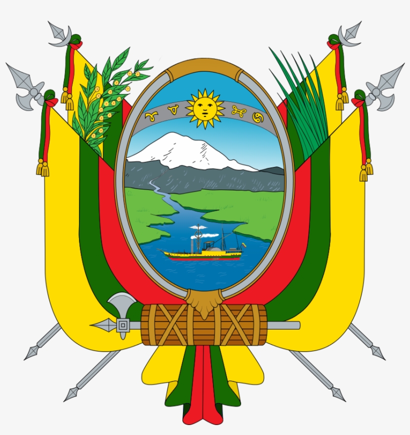 The Coat Of Arms Of Ecuador Without The Bird, And With - Escudo Del Ecuador Png, transparent png