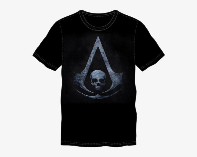 Black Assassin's Creed Logo T-shirt - Assassin T Shirts, transparent png