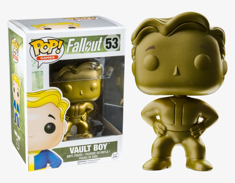 Gold Vault Boy Pop Vinyl Figure - Fallout Vault Boy Pop! Vinyl Figure, transparent png