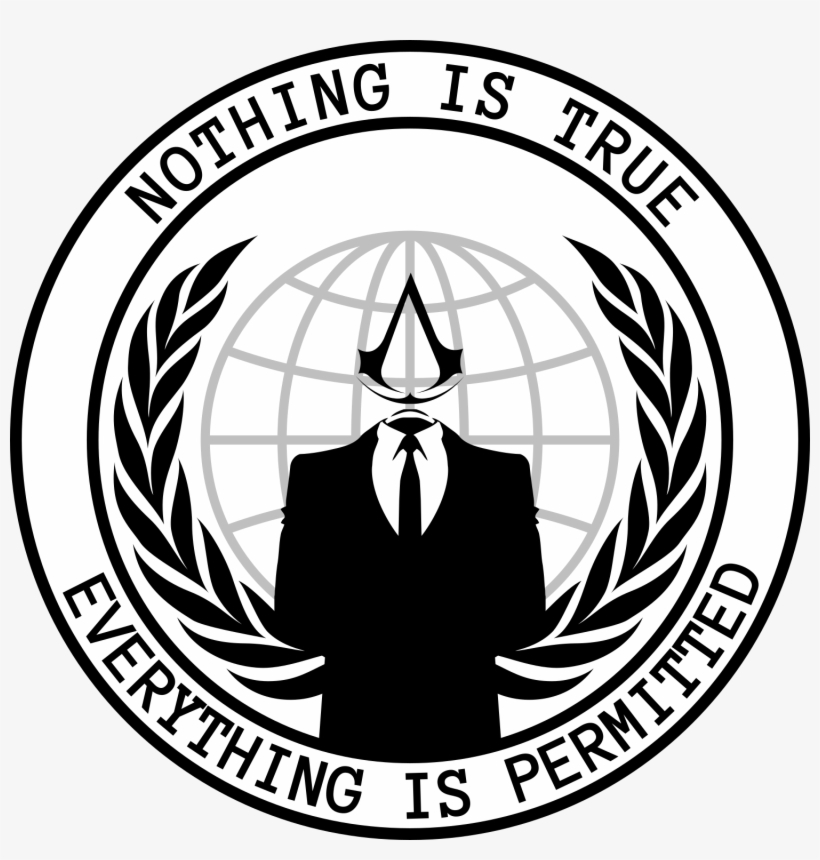 Free Library Pin By Zachary Beltran On Assassins Pinterest - Logo Anonymous, transparent png