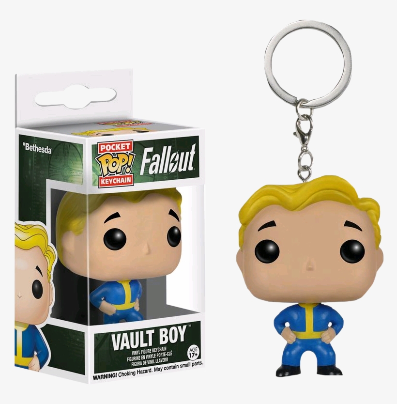 Vault Boy Pop Keychain - Fallout Vault Boy Pocket Pop! Key Chain, transparent png