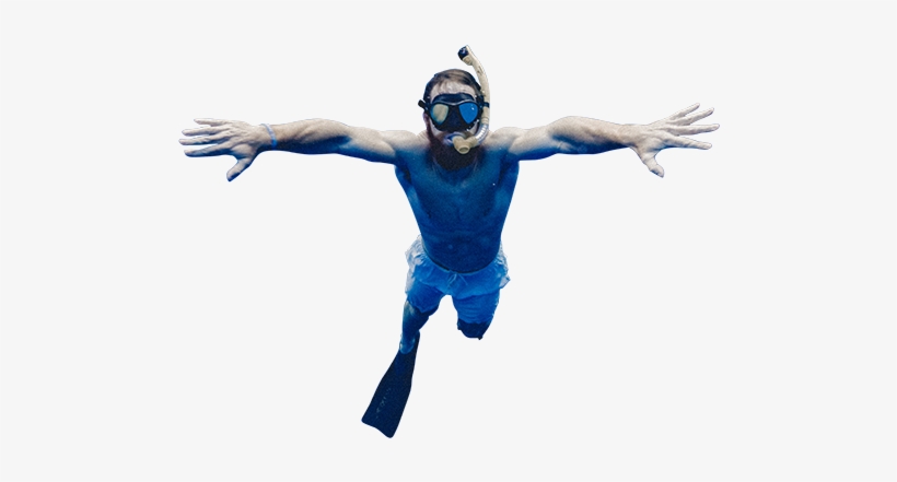 Man Snorkeling Underwater Png - Architecture, transparent png