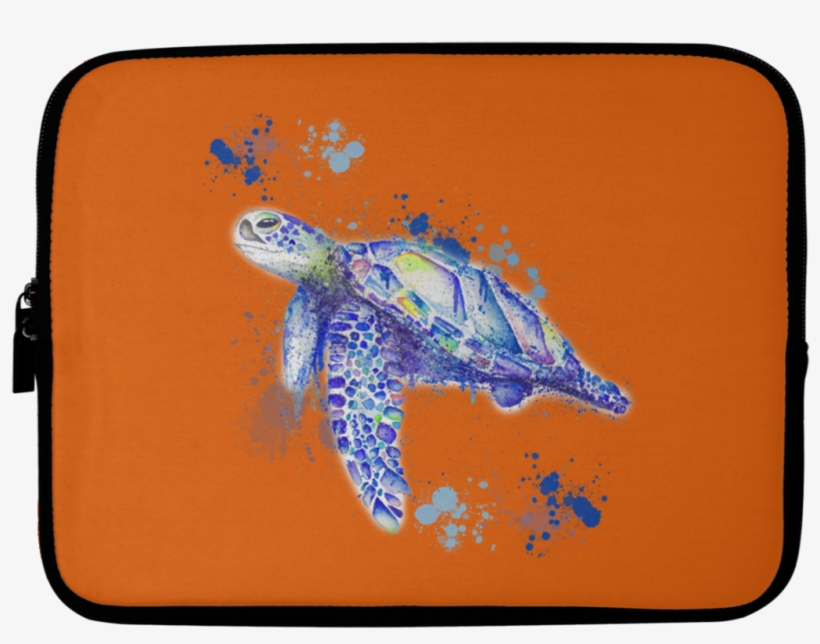 Watercolor Sea Turtle Laptop Sleeves - Laptop, transparent png