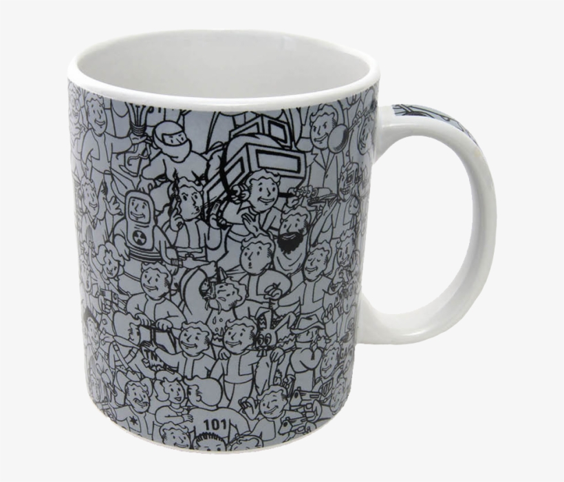 Fallout Mug "vault Boy - Fallout Mug Vault Boy Collage, transparent png