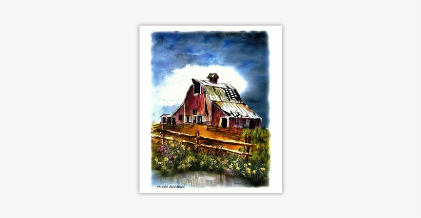Old Red Barn - Barn, transparent png