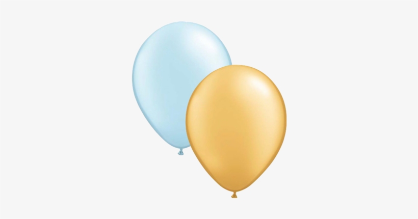 Mini Blue & Gold Balloons - Balloons, transparent png
