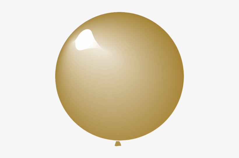 100pcs 5" Round Metallic Gold 818 Latex Balloons - Balloon, transparent png