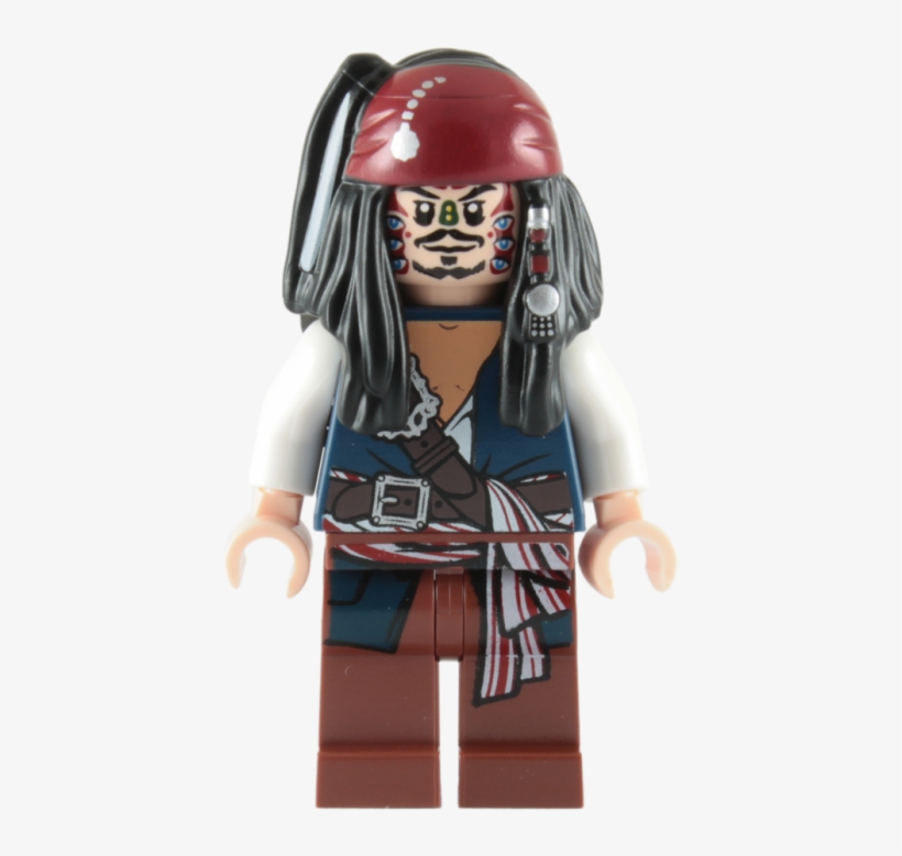 Lego Captain Jack Sparrow Minifigure, transparent png