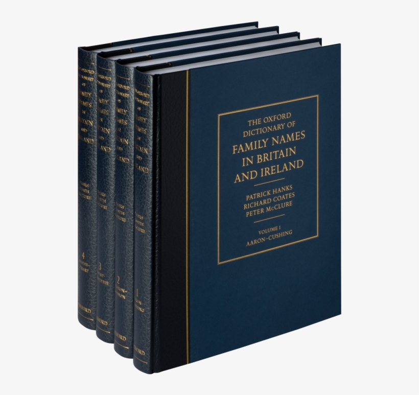 The Oxford Dictionary Of Family Names In Britain And - Book Cover, transparent png