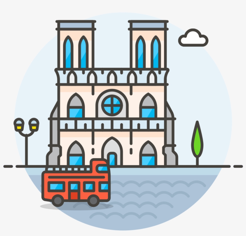 Download Svg Download Png - Notre-dame De Paris, transparent png