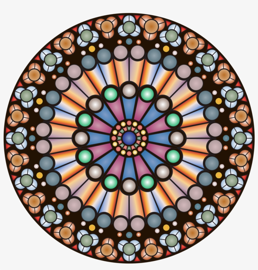 Rose Window - Notre Dame - Graduation Congratulations Scripture Card, transparent png