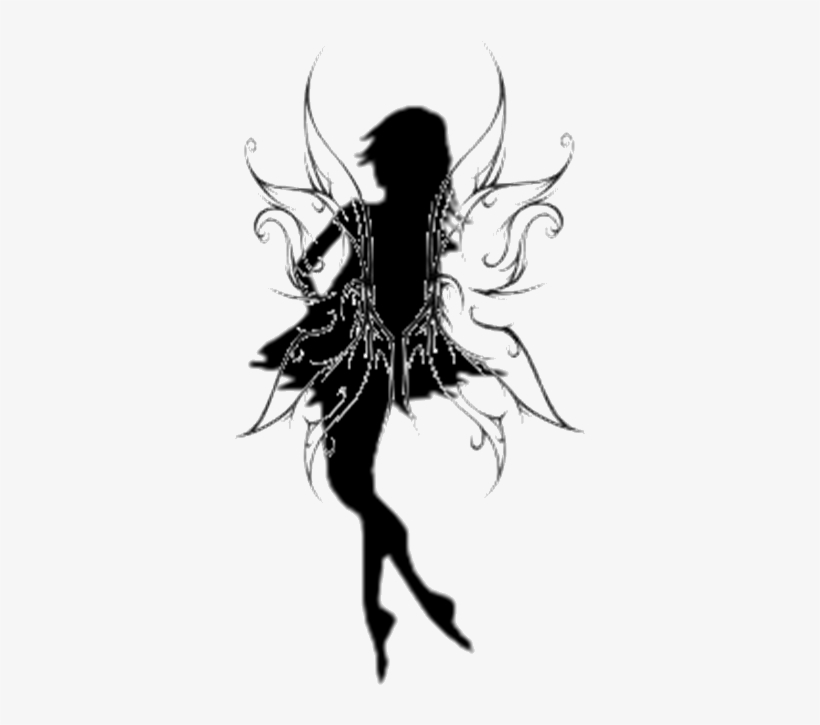 Fairy Silhouette - Silhouette, transparent png
