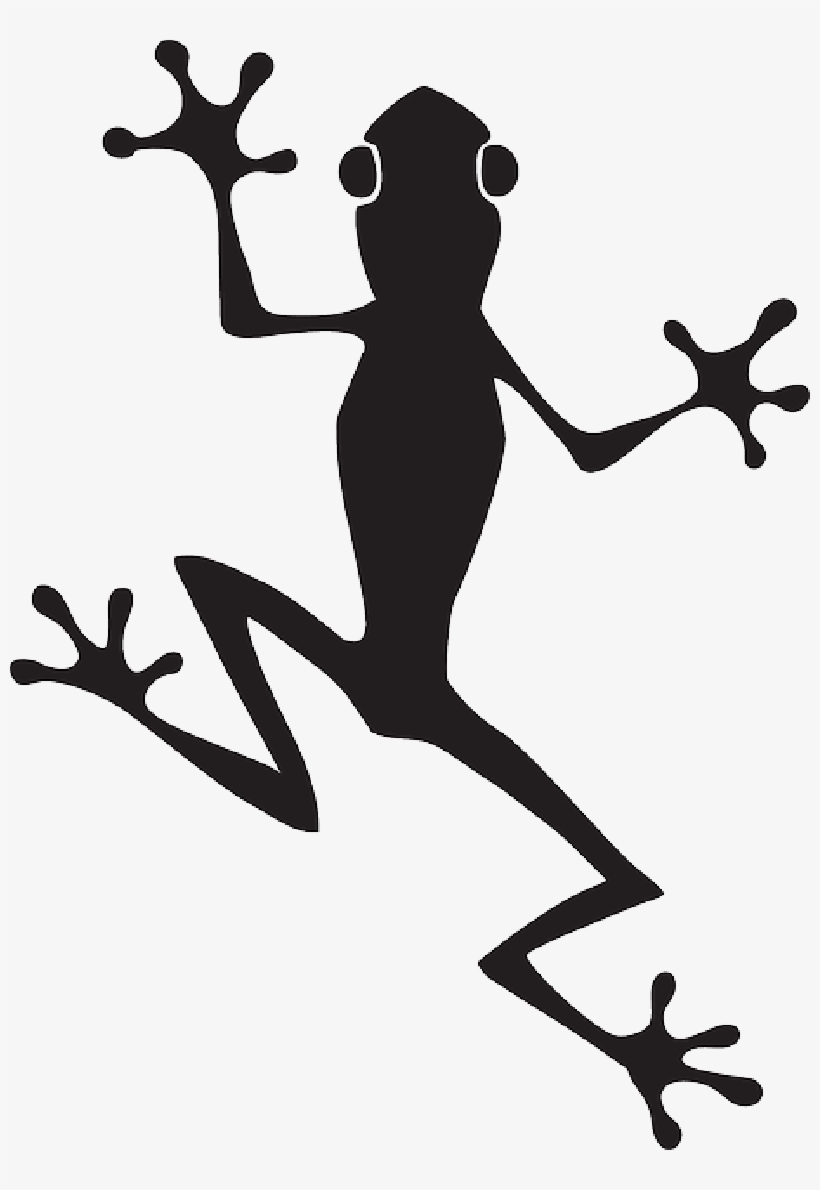 Sad Fairy Silhouettes - Frog Vector Free, transparent png