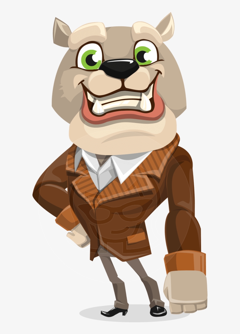Vector Gentleman Dog Cartoon Character - Dog Character Vector, transparent png