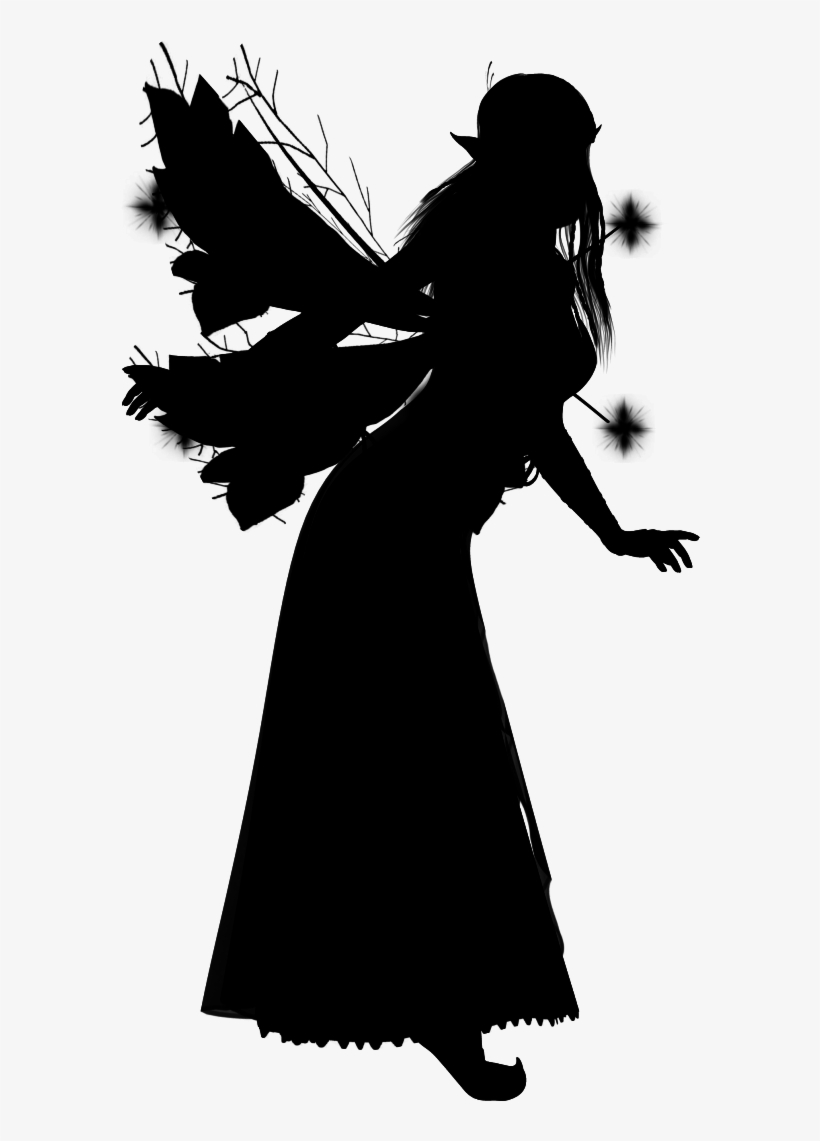 Fairy Silhouette Png Download - Silhouette, transparent png
