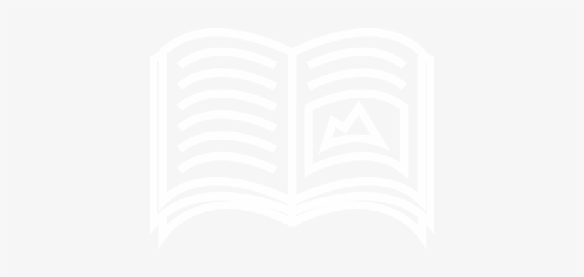 Open Book Icon - Monochrome, transparent png