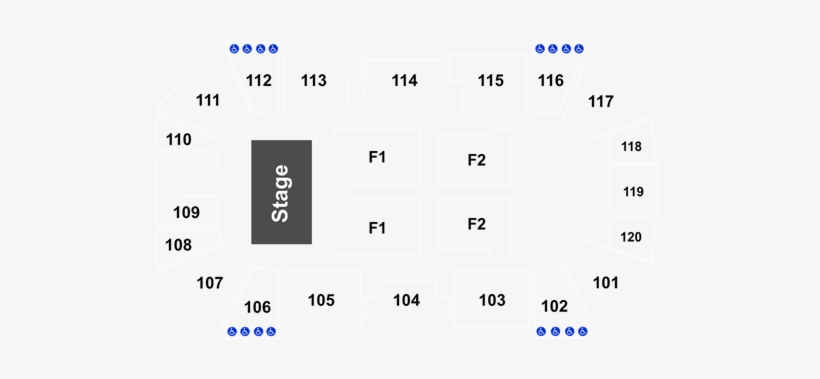Full Map - Cedar Park Center Seating Chart, transparent png