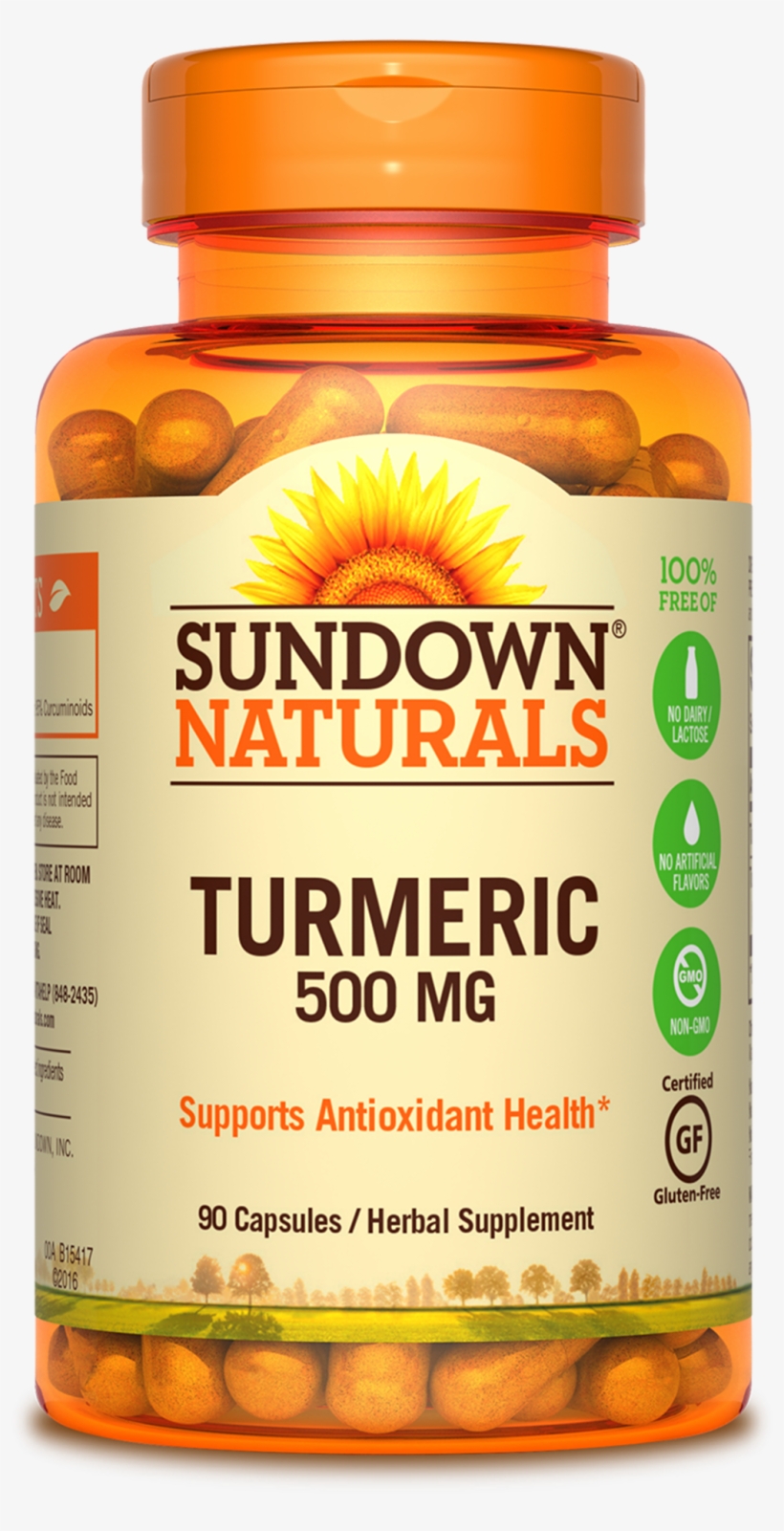 Productimage 65294 Turmeric - Sundown Calcium, transparent png