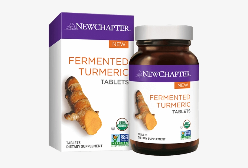 New Chapter Fermented Turmeric 48 Tablets - New Chapter - Wholemega Prenatal Fish Oil 500 Mg. -, transparent png
