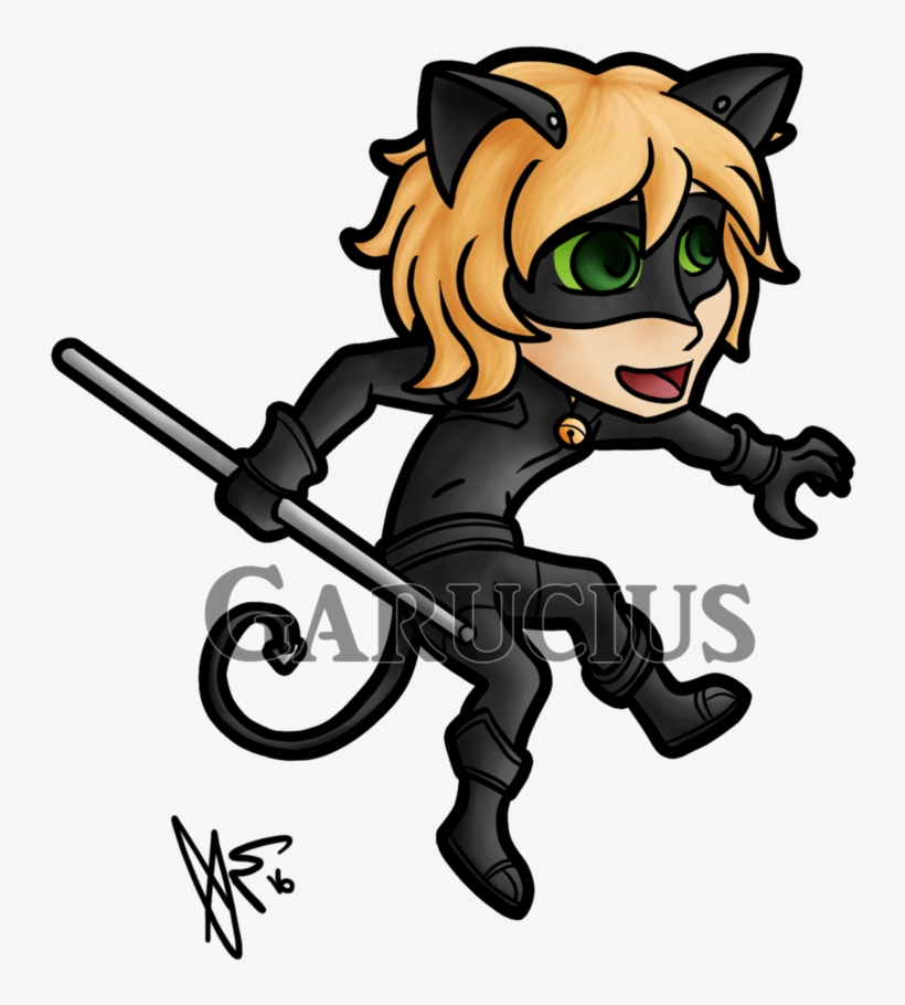 Miraculous Ladybug Chat Noir By Garucius - Art, transparent png