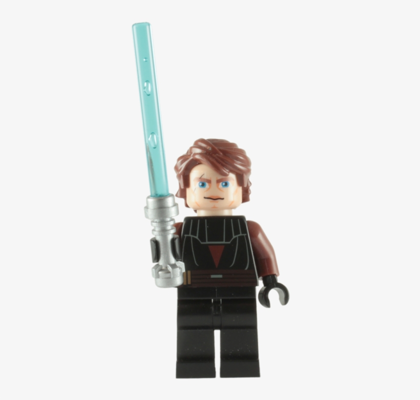 Lego Anakin Skywalker Minifigure With Blue Lightsaber - Lego Star Wars: Anakin Skywalker (clone) Minifigure, transparent png