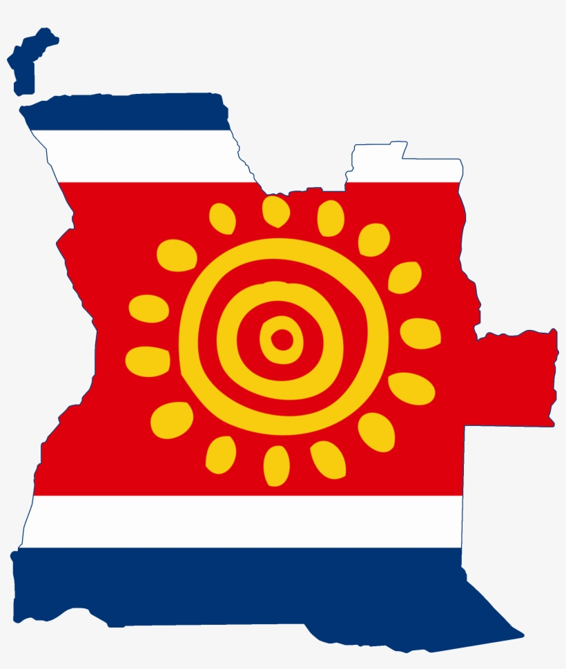 Flag Map Of Angola - Proposed Flag Of Angola, transparent png
