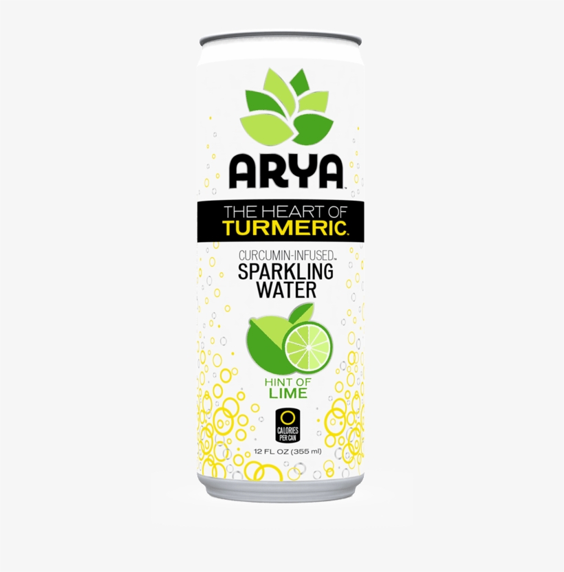 With Our Proprietary Turmeric Extract, The Arya Team - Arya Turmeric Sparkling Water Lime 12, transparent png