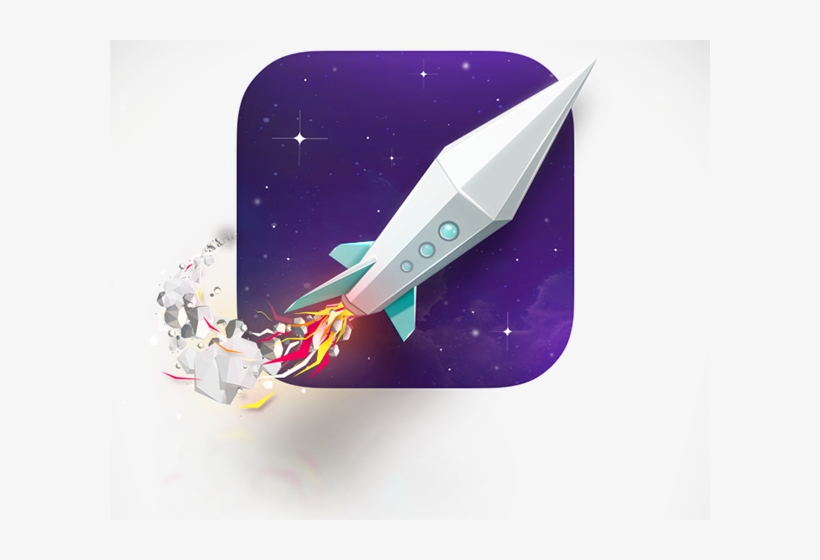 Low Poly Rocket, transparent png