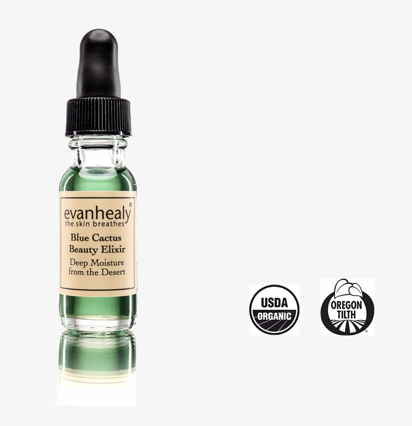 Blue Cactus Beauty Elixir - Organic Certification, transparent png