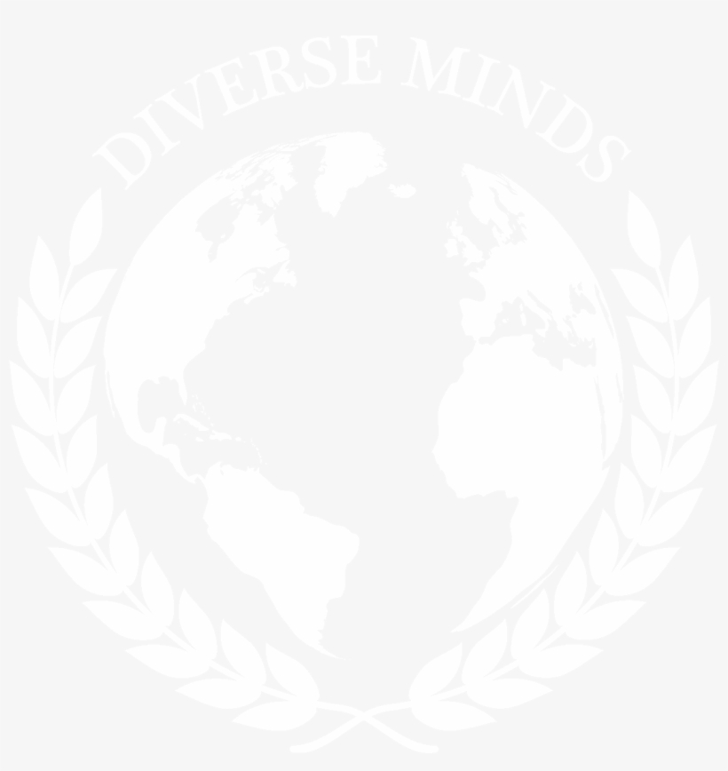 Diverse Minds Globe Logo White - Globe Logo In Black, transparent png
