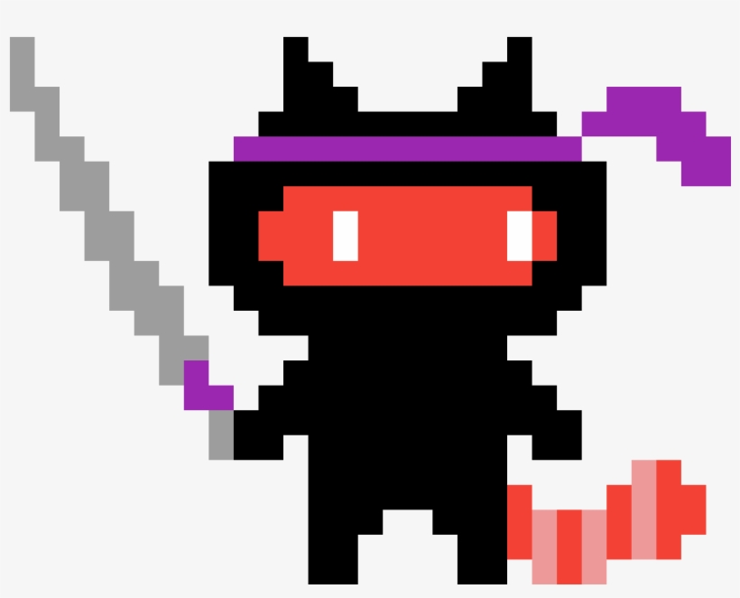 Ninja Red Panda Looking Right - Cartoon, transparent png