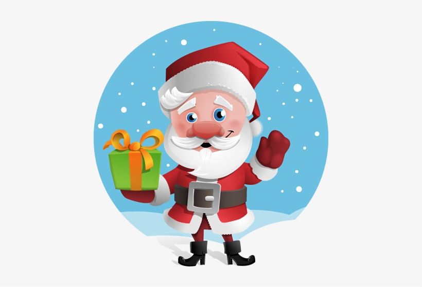 Gift Clipart Santa Claus - Free Santa, transparent png