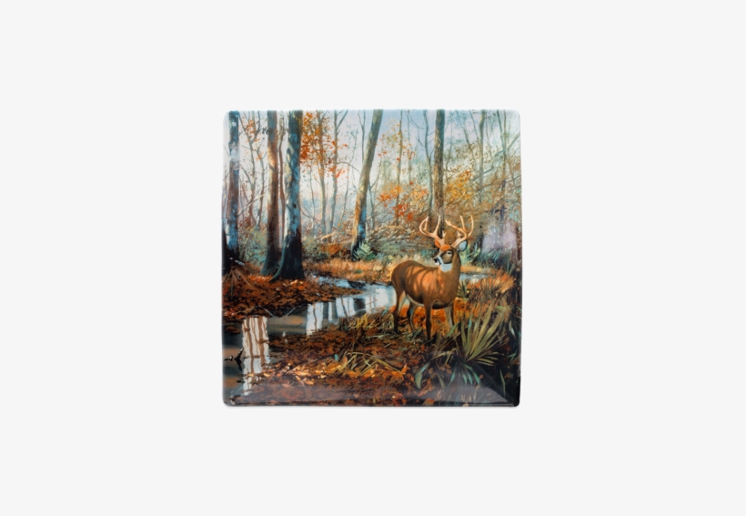 Brett Smith Swamp Buck Platter - Brett Smith Sporting Art Swamp Buck Platter, transparent png