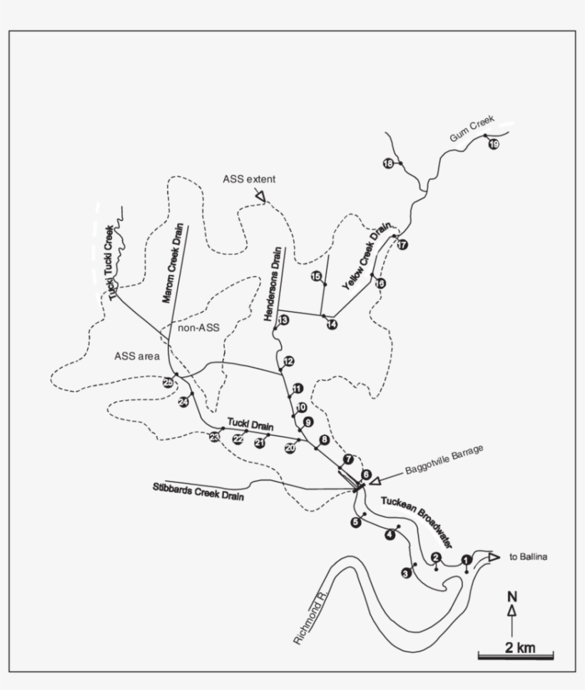 Sampling Locations In The Tuckean Swamp - Line Art, transparent png