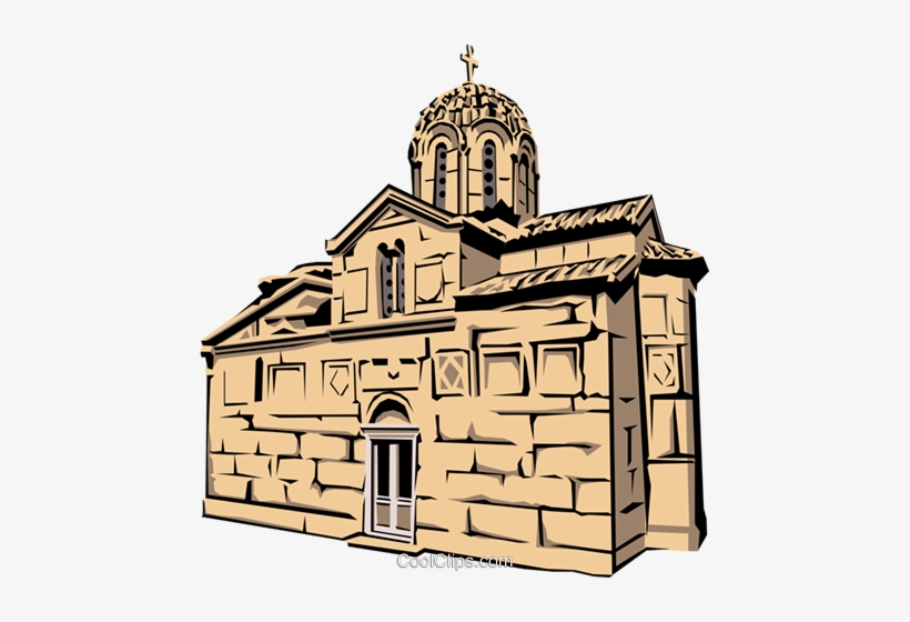 Greek Church Royalty Free Vector Clip Art Illustration - Illustration, transparent png