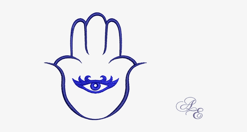 Hamsa - Tribal Hamsa Vinyl Wall Art Decal Sticker, Black, Size, transparent png