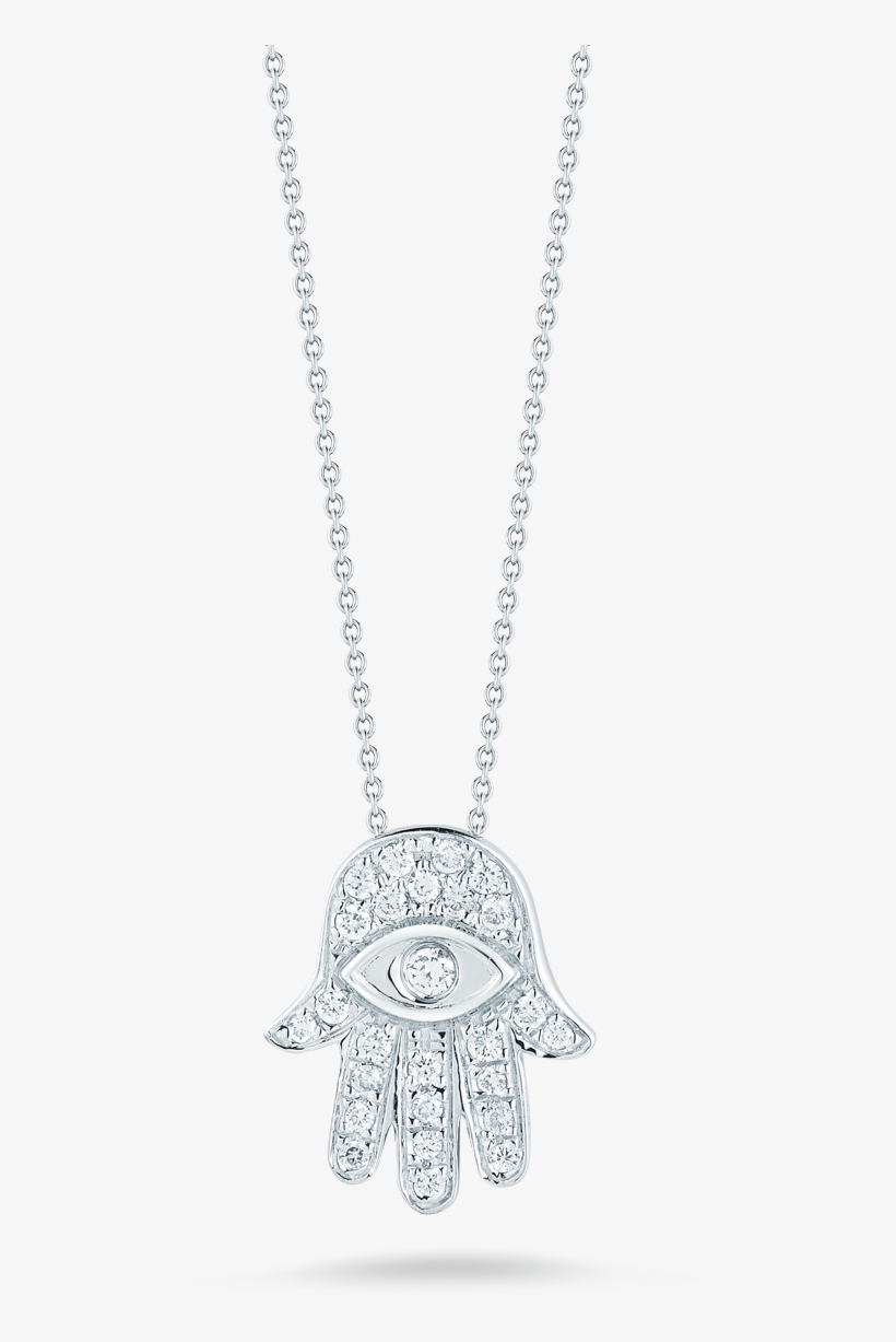 Roberto Coin Tiny Treasures 18k White Gold Hamsa - Pendant, transparent png