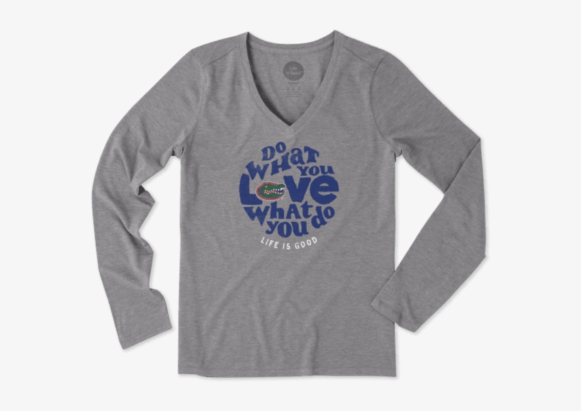 Women's Florida Gators Retro Dwyl Circle Long Sleeve - Life Is Good Women's Villanova Daisy Long Sleeve Cool, transparent png