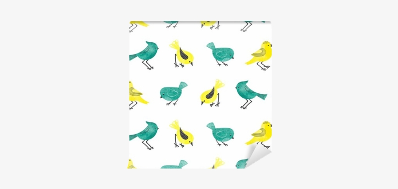 Cute Watercolor Birds Seamless Pattern - 11 Aves Animadas, transparent png