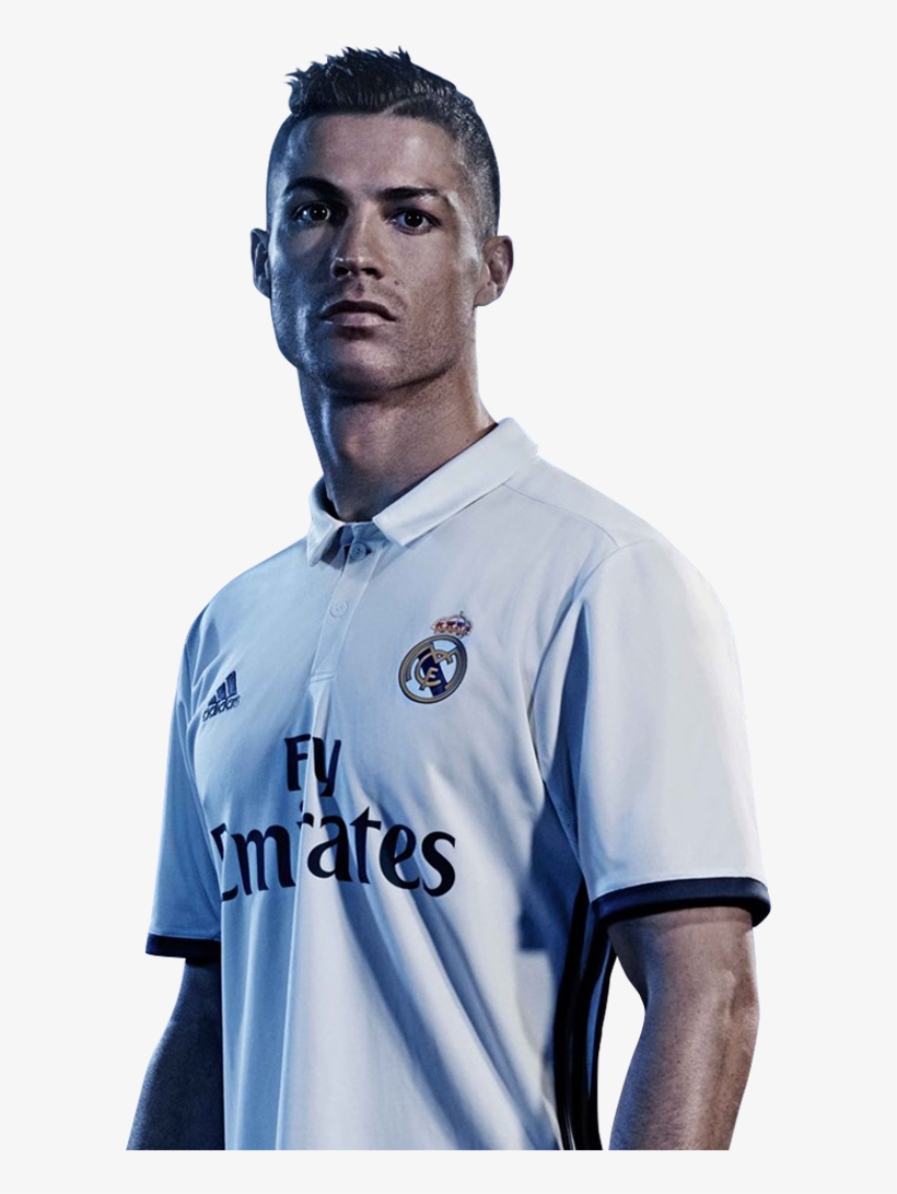 Cristiano Ronaldo Football Render - Jersey Ke 3 Real Madrid 2017, transparent png