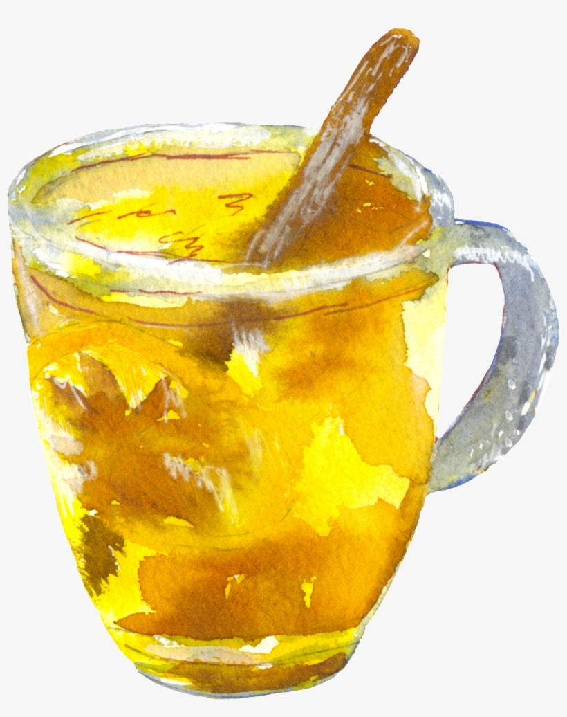 Hand Painted Golden Delicate Water Cup Png Transparent - Portable Network Graphics, transparent png