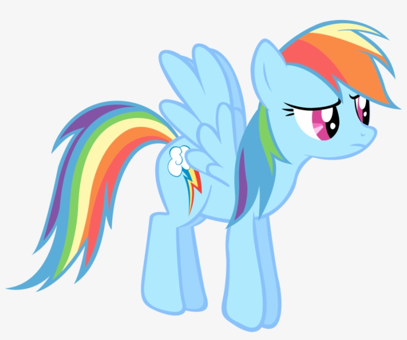 A Bored Rainbow Dash By Lilcinnamon On Clipart Library - My Little Pony Rainbow Dash, transparent png