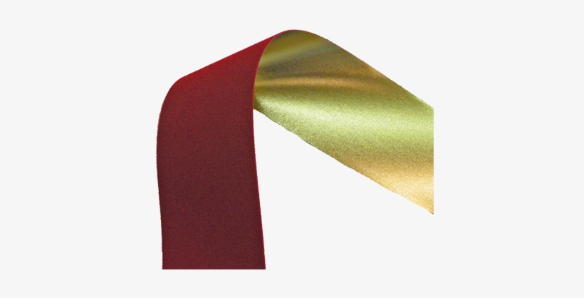 Velpruf Gold Back 100 X 100 Yards ~holiday Red/gold - Satin, transparent png