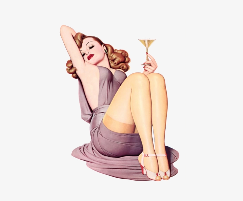 Transparent Girl Pinup - Pin Up Girl Cocktail, transparent png