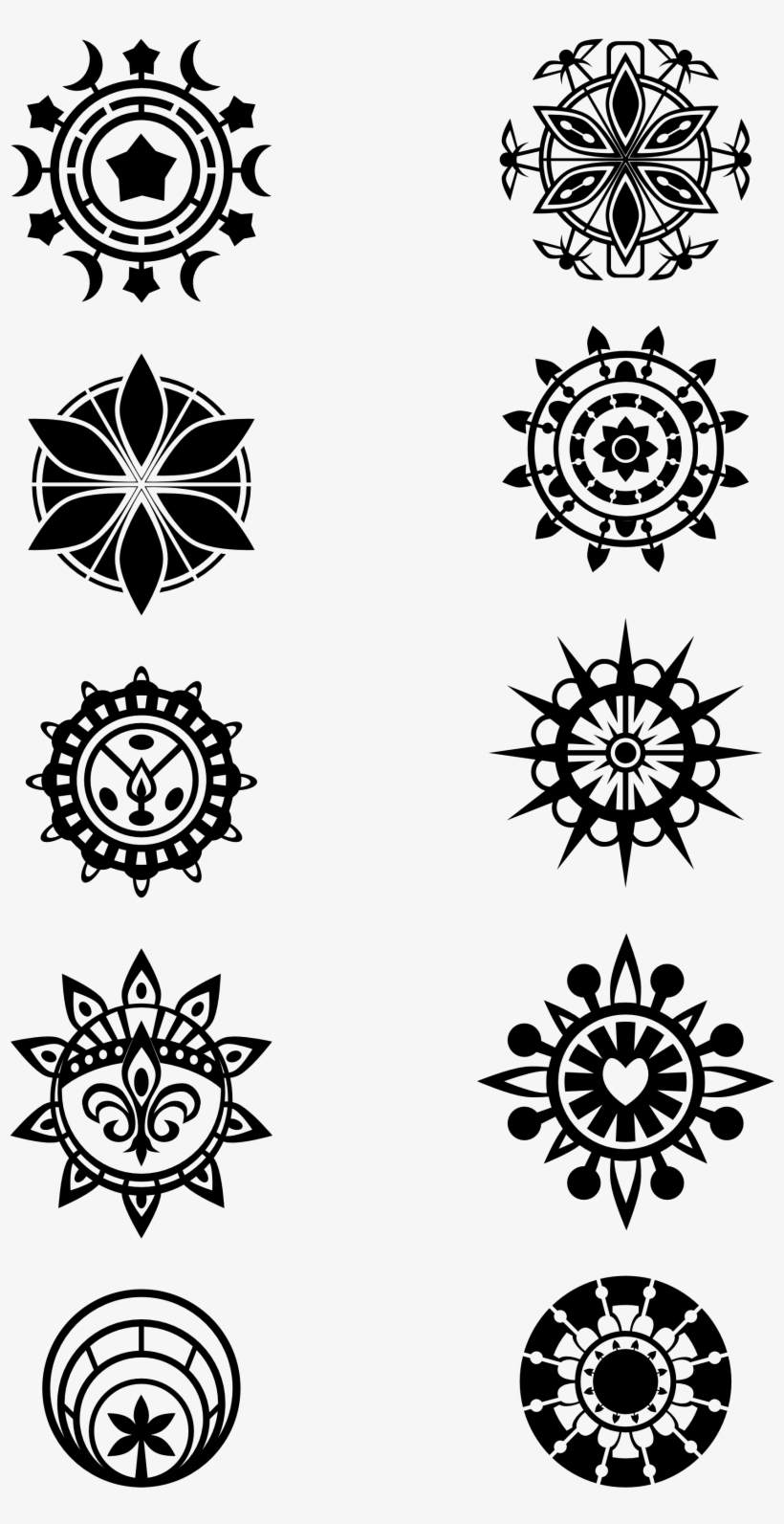 Flowers Patterned Circles Viscious Speed 1969px 556 - Patterned Circle, transparent png