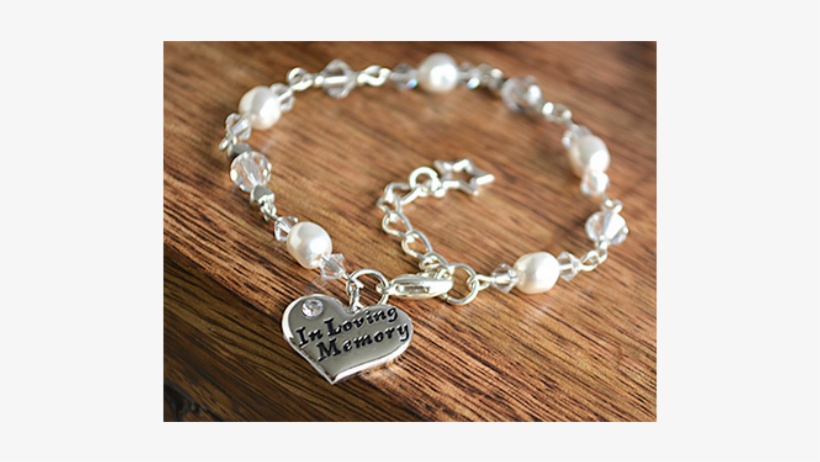 Loving Memory - Bracelet With Swarovski Elements, transparent png
