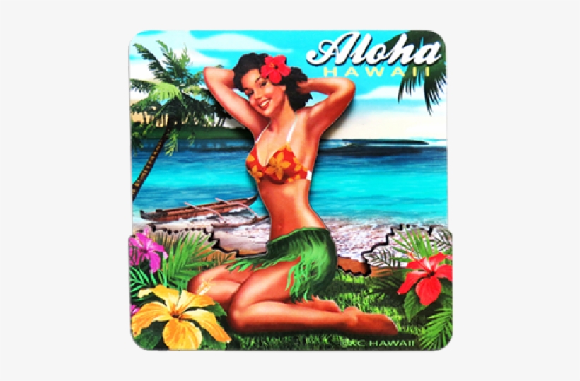 Coasters 2d Wood Pin Up Girl Posing, transparent png