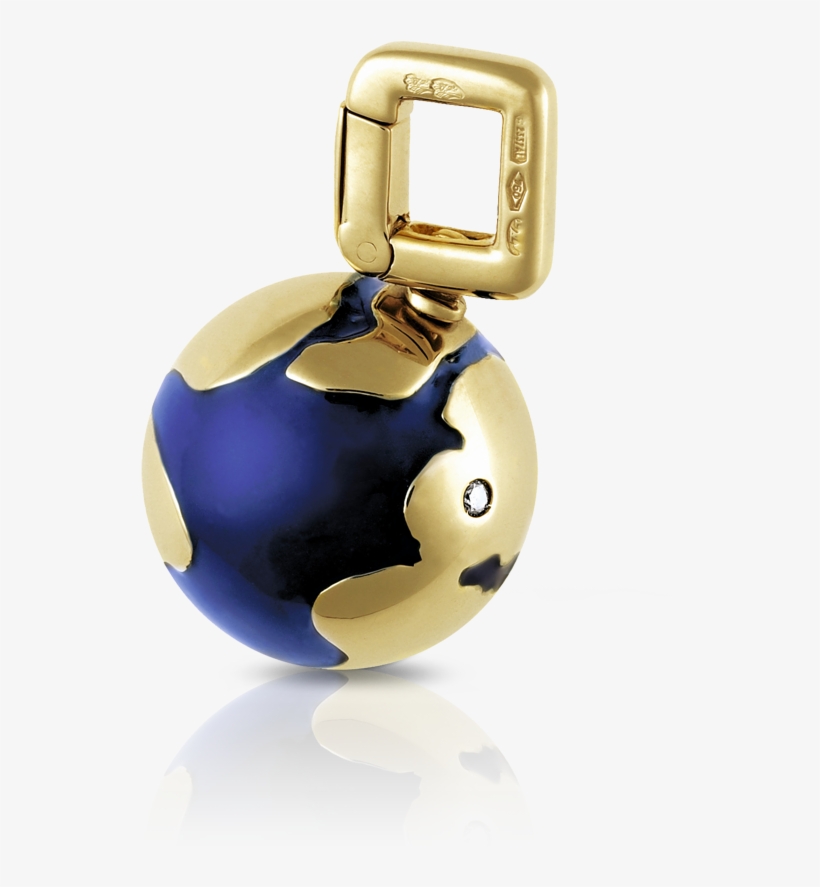Louis Vuitton Globe Charm Yellow Gold And Diamond - Sphere, transparent png